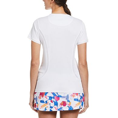 Women's Grand Slam Essential Mesh Trim Tennis Tee