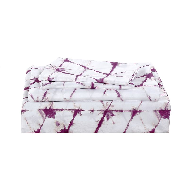 Harper Lane Tye Die Sheet Set or Pillowcase Pair, Purple