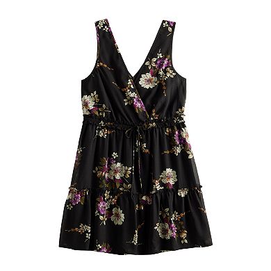 Juniors' Speechless Floral Sleeveless Skater Dress