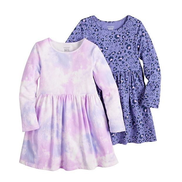 Baby Toddler Girl Jumping Beans 2 Pack Long Sleeve Dress