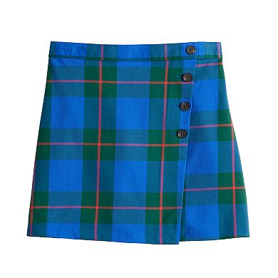 Juniors' SO® Buttoned Faux Wrap Skirt 