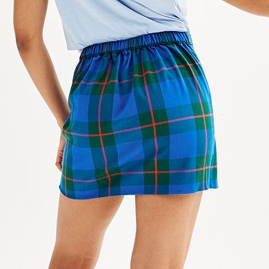 Juniors' SO® Buttoned Faux Wrap Skirt