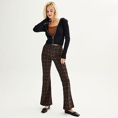 Juniors' SO® High Rise Ponte Flare Pants