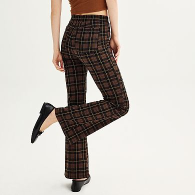 Juniors' SO® High Rise Ponte Flare Pants