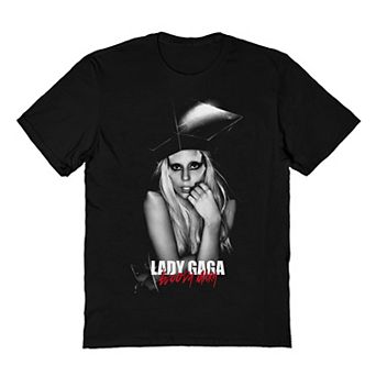 Men's Lady Gaga Bloody Mary Black Tee