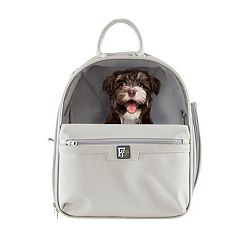 Pet Carrier 39 Soft-Sided with Divider and Dual Compartment in Gray