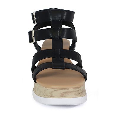 Yoki Carmel-14 Women's Wedge Sandals
