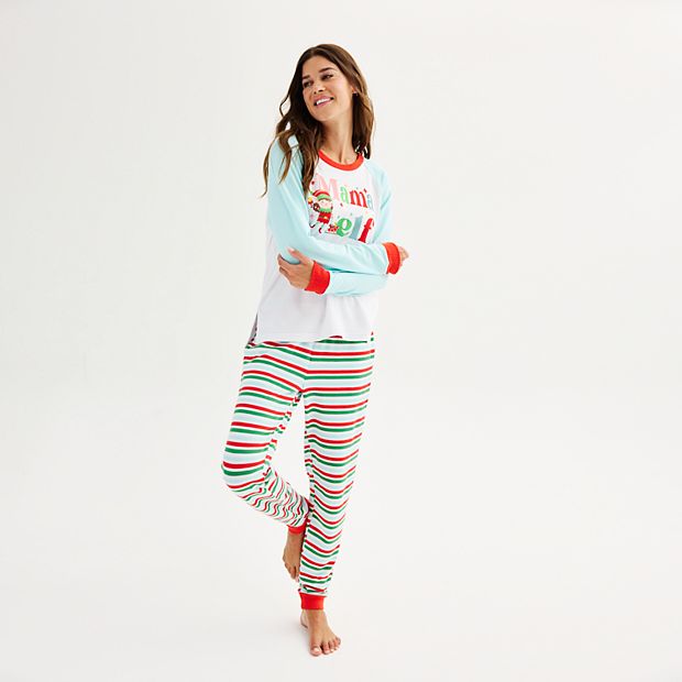 Women s Jammies For Your Families Sweater Knit Mama Elf Top