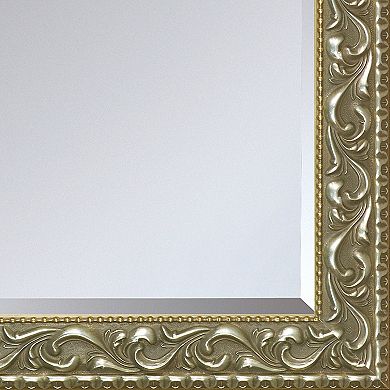 La Pastiche Rococo Silver Framed Mirror