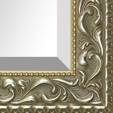 La Pastiche Rococo Silver Framed Mirror