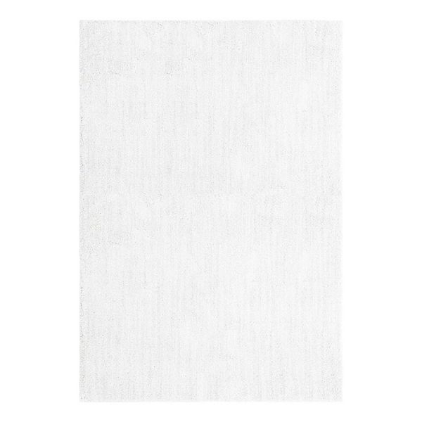 Jill Zarin Shaggy Chic Area Rug - Sea Salt White (8FT SQ)