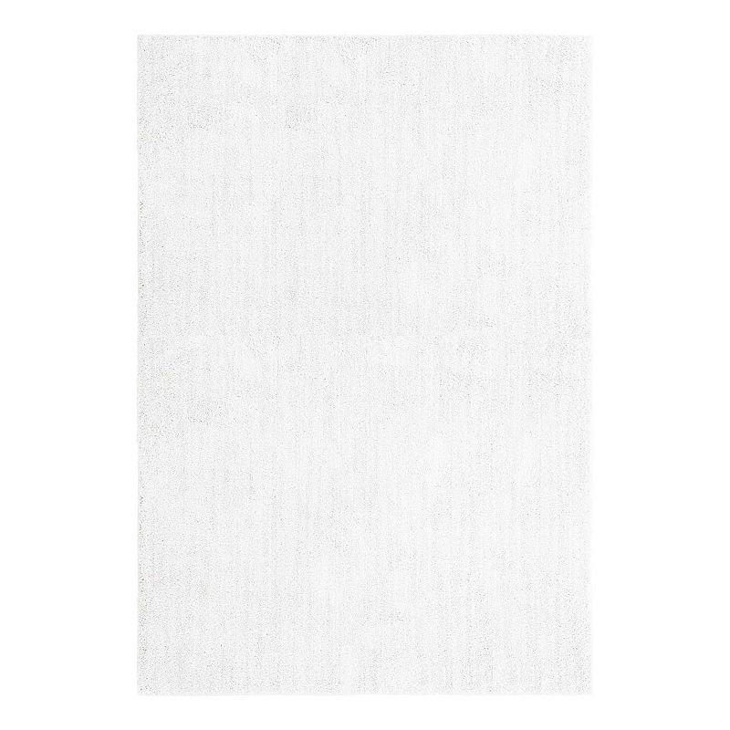 Jill Zarin Shaggy Chic Area Rug, White, 10Ft Rnd