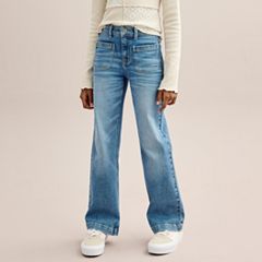 High-Rise Girls Jeans - Bottoms, Clothing