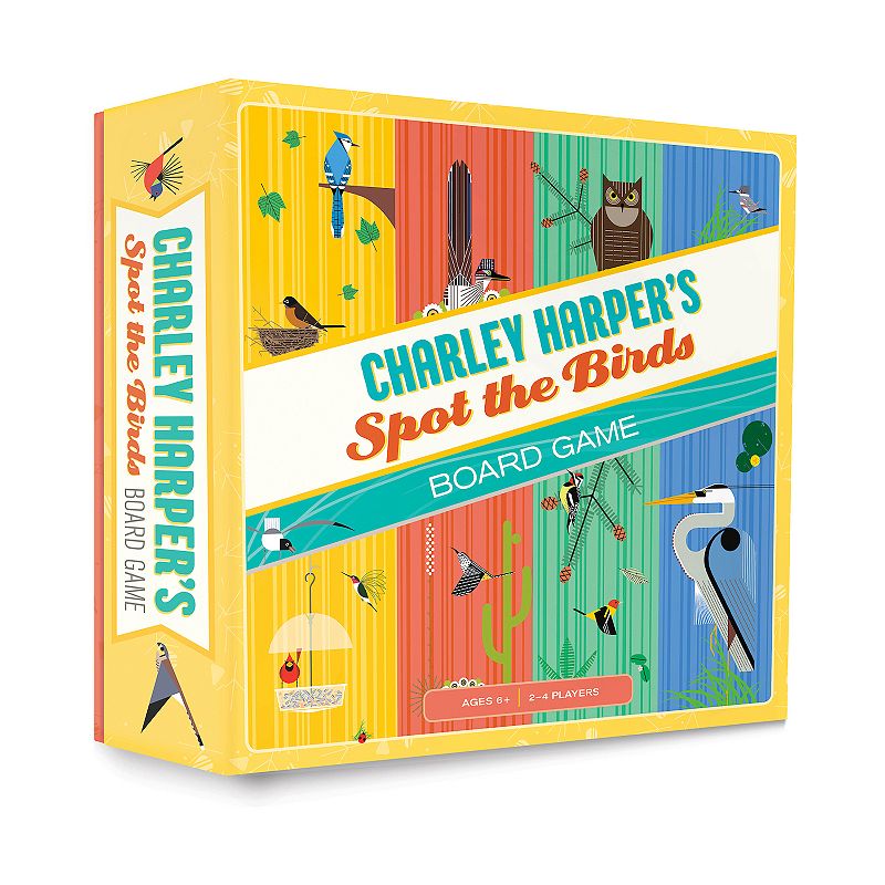 Pomegranate Charley Harpers Spot the Birds Board Game, Multicolor