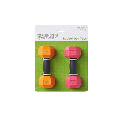 Friends Forever Dumbbell Chew Toys 2-piece Set