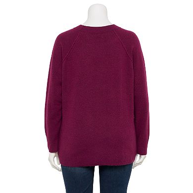 Plus Size Sonoma Goods For Life® Raglan Sweater