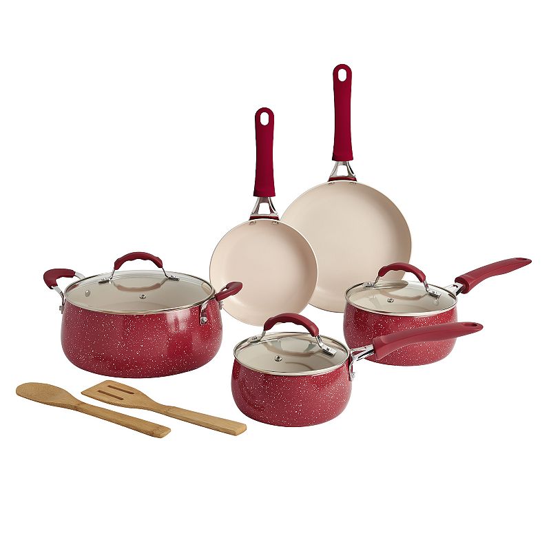 Dolly Parton 10-pc. Aluminum Cookware Set, Red, 10PC
