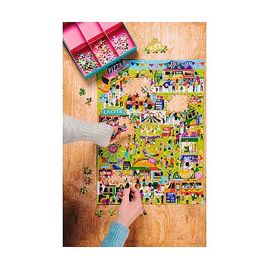 Professor Puzzle USA 500-Piece Food Trucks Jigsaw Puzzle