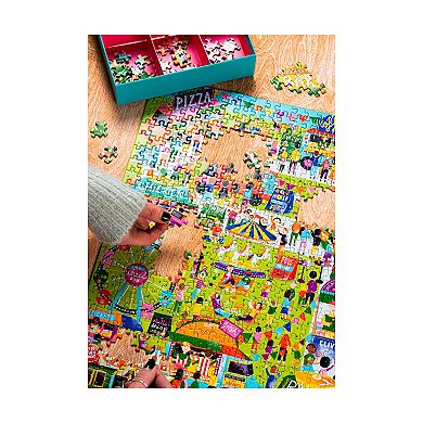 Professor Puzzle USA 500-Piece Food Trucks Jigsaw Puzzle