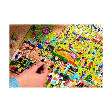 Professor Puzzle USA 500-Piece Food Trucks Jigsaw Puzzle