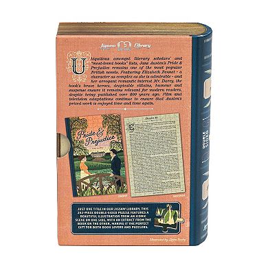 Professor Puzzle 252-Piece Jane Austen's Pride & Prejudice Double-Sided Jigsaw Puzzle