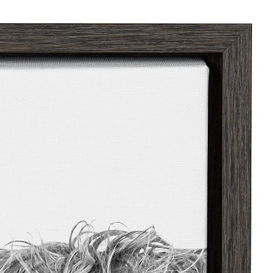 Kate and Laurel Highland Cow Sylvie Framed Wall Art