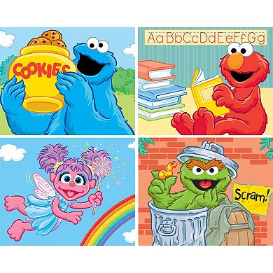 Masterpieces Puzzles Sesame Street 4-Pack Kids 24-Piece Puzzles