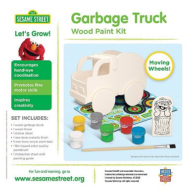 Masterpieces Puzzles Sesame Street Garbage Truck Paint Kit
