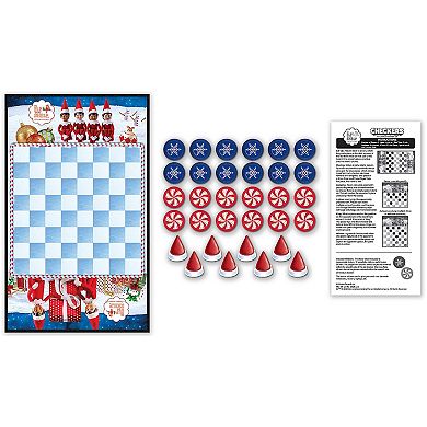 Masterpieces Puzzles Elf on the Shelf Checkers