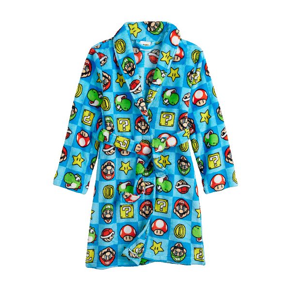 Boys 420 Super Mario Bros. Print Robe