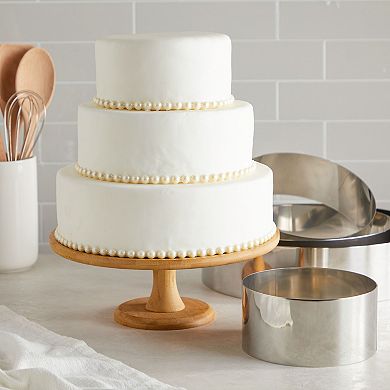 4 Piece Metal Cake Rings for Pancakes, Sponge Cake, Baking Essentials, 4 Sizes