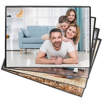 Black Magnetic Picture Frame for Photos, Art, Schedules (8.5 x 11 in 4 Pack)