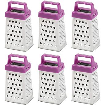 Novelty Mini Stainless Steel Cheese Grater Set (1.5 x 2.9 x 1.15 in 6 Pack)
