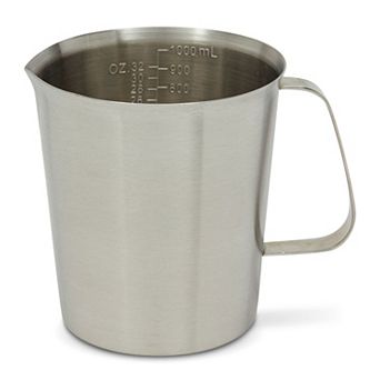 32 oz Stainless Steel Measuring Cup with Handle, 1000 ml Metal Pitcher