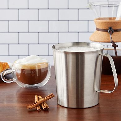 32 oz Stainless Steel Measuring Cup with Handle, 1000 ml Metal Pitcher