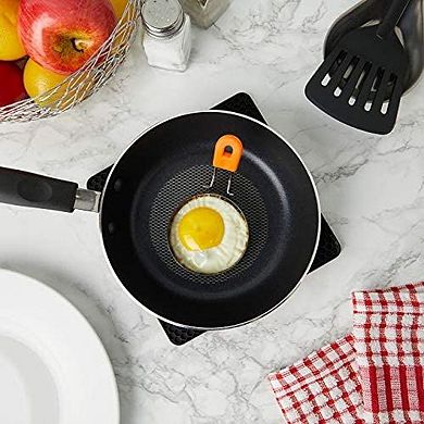 4 Pack Egg Rings For Frying Eggs, And Pancakes With Silicone Oil Brush, 3 Inches