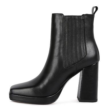 Rag & Co Grape Vine Women's Leather Chelsea Boots