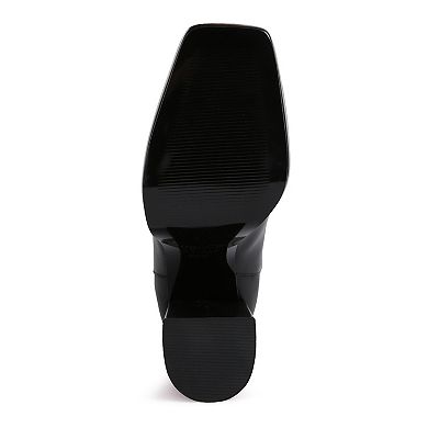 Rag & Co Grape Vine Women's Leather Chelsea Boots