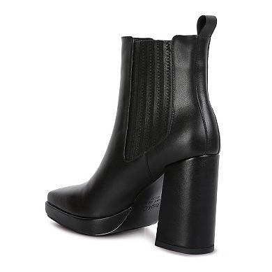 Rag & Co Grape Vine Women's Leather Chelsea Boots