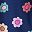 Navy Daisy Multi