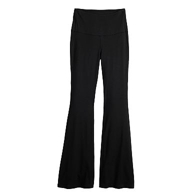 Juniors' SO® Ostomy-Friendly Adaptive High-Waisted Fave Flare Pants