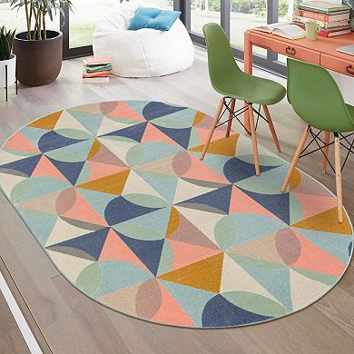 Unique Loom King Lotus Area Rug