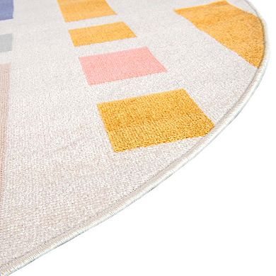 Unique Loom Cherry Lotus Area Rug