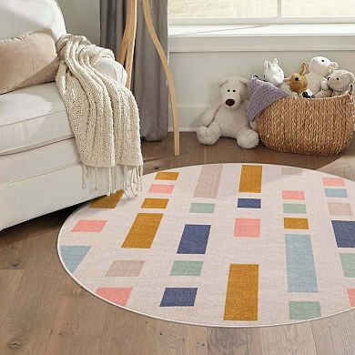 Unique Loom Cherry Lotus Area Rug