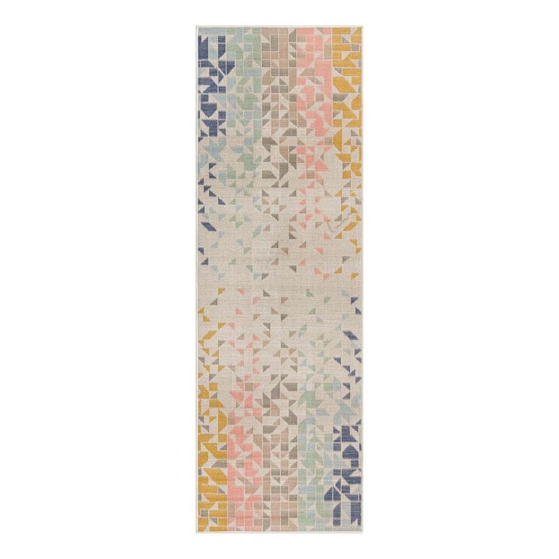 Unique Loom Angel Lotus Area Rug, Multicolor, 7Ft Rnd