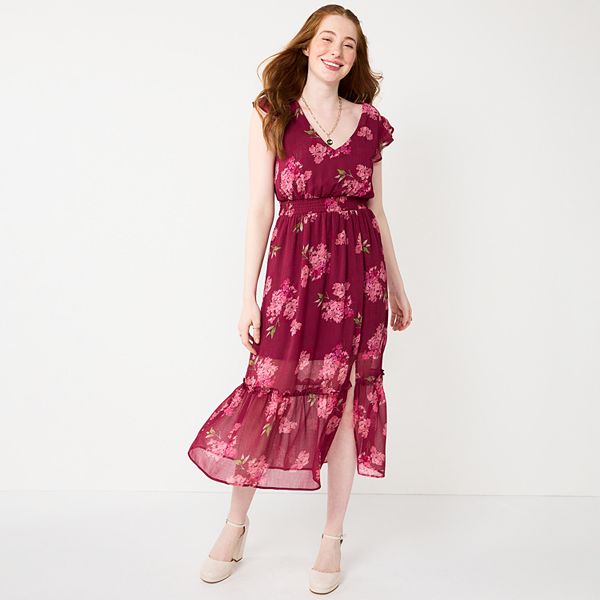 Juniors' Rewind Midi Dress