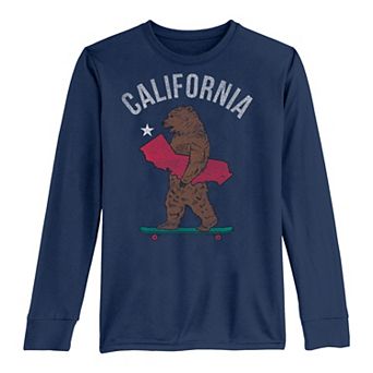 Boys 8-20 Skater Bear Carrying California Graphic Tee