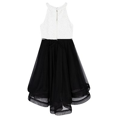 Girls 4-16 Speechless High Low Lace to Tulle Dress