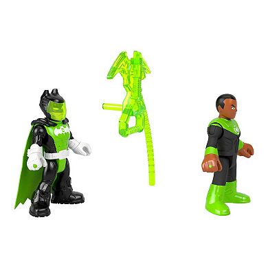 IMAGINEXT Fisher-Price DC Super Friends Batman & Green Lantern Figure Set, 3 Pieces, Preschool Toys