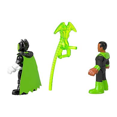 IMAGINEXT Fisher-Price DC Super Friends Batman & Green Lantern Figure Set, 3 Pieces, Preschool Toys